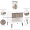 Manhattan Comfort 2-Piece DUMBO Standard 3-Drawer Dresser and DUMBO 1.0 Nightstand in White and Grey 2-DB01-WG - alternate 4